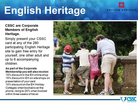 cssc card english heritage.